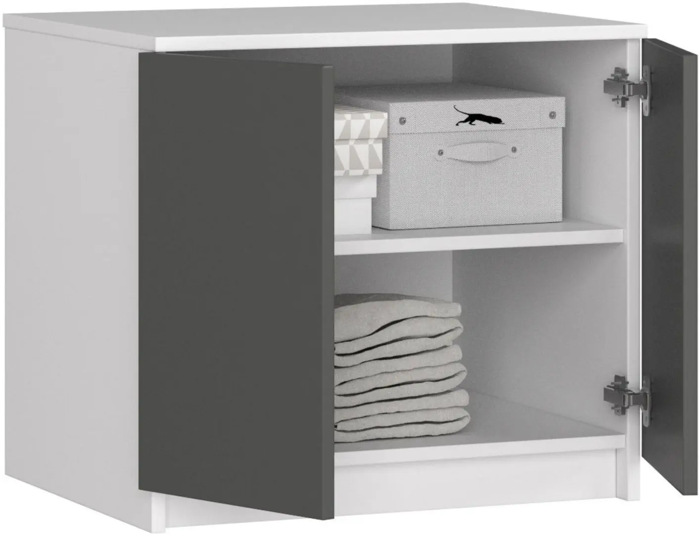 Mezanin Akord S60 2D (White/Graphite Gray)