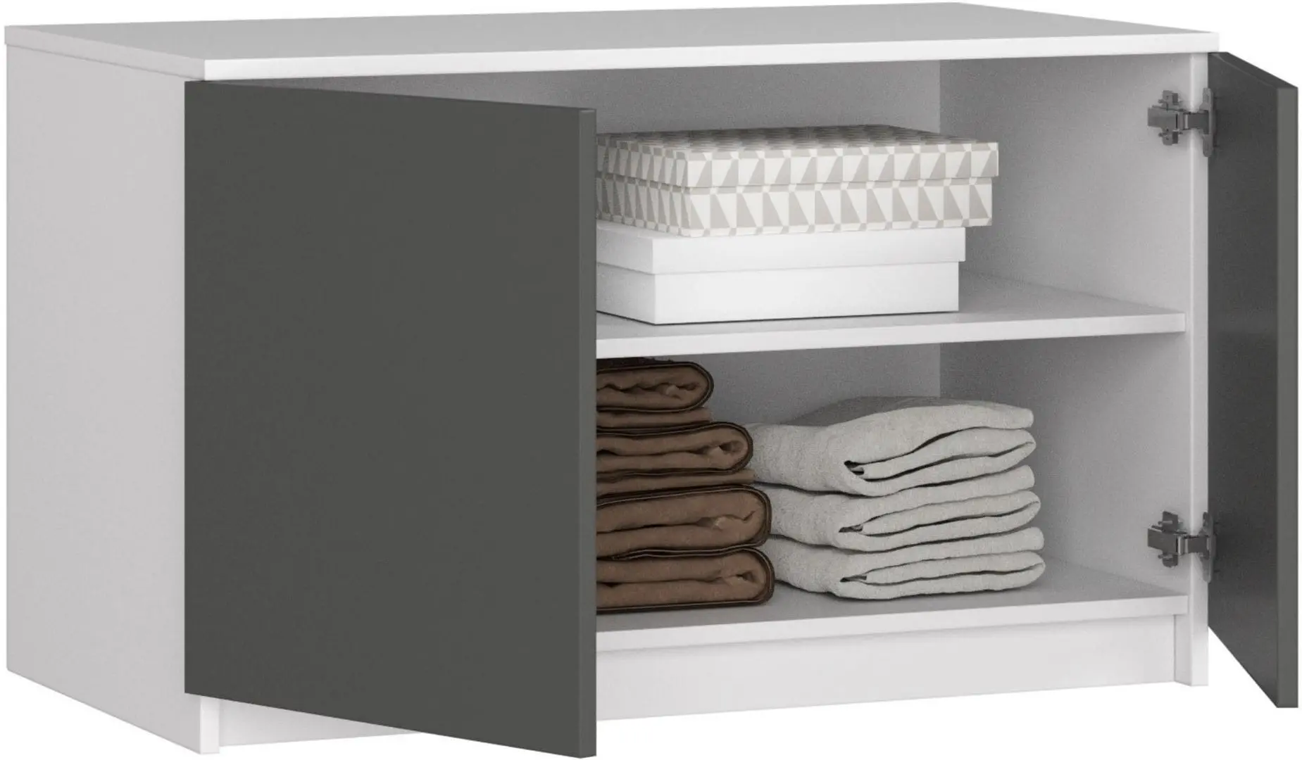 Mezanin Akord S90 2D (White/Graphite Gray)