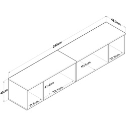 Mezanin Mirage Meble BA132 6D (White) Thumb