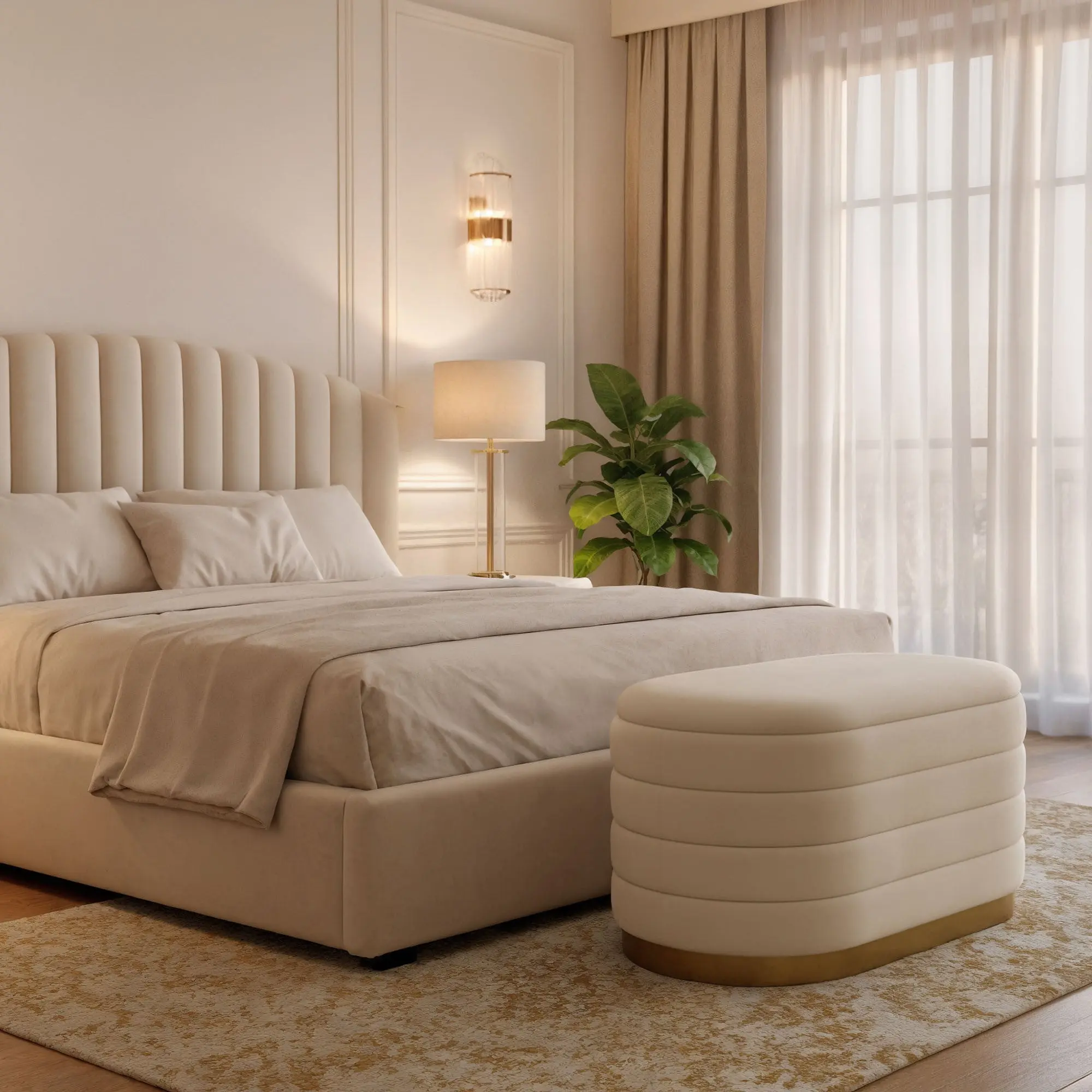 Bancheta Akord Bella 80cm (Cream)