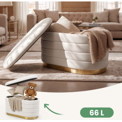 Bancheta Akord Bella 80cm (Cream) Thumb