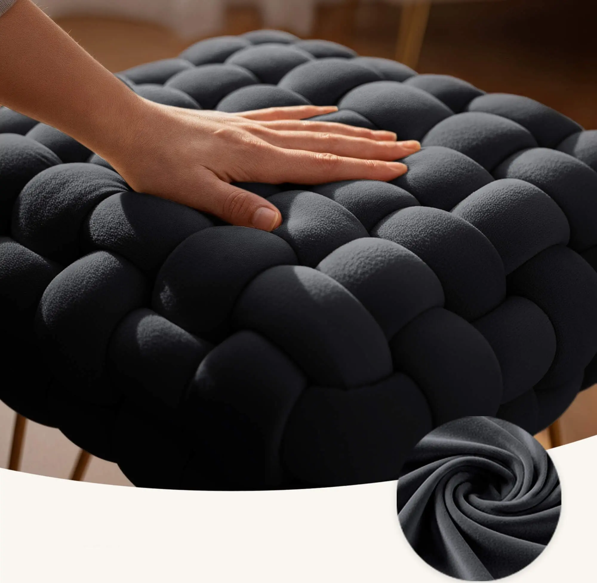 Bancheta Akord Dotty 38cm (Black)