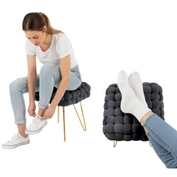 Bancheta Akord Dotty 38cm (Black) Thumb