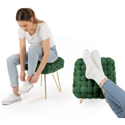 Bancheta Akord Dotty 38cm (Bottle Green) Thumb