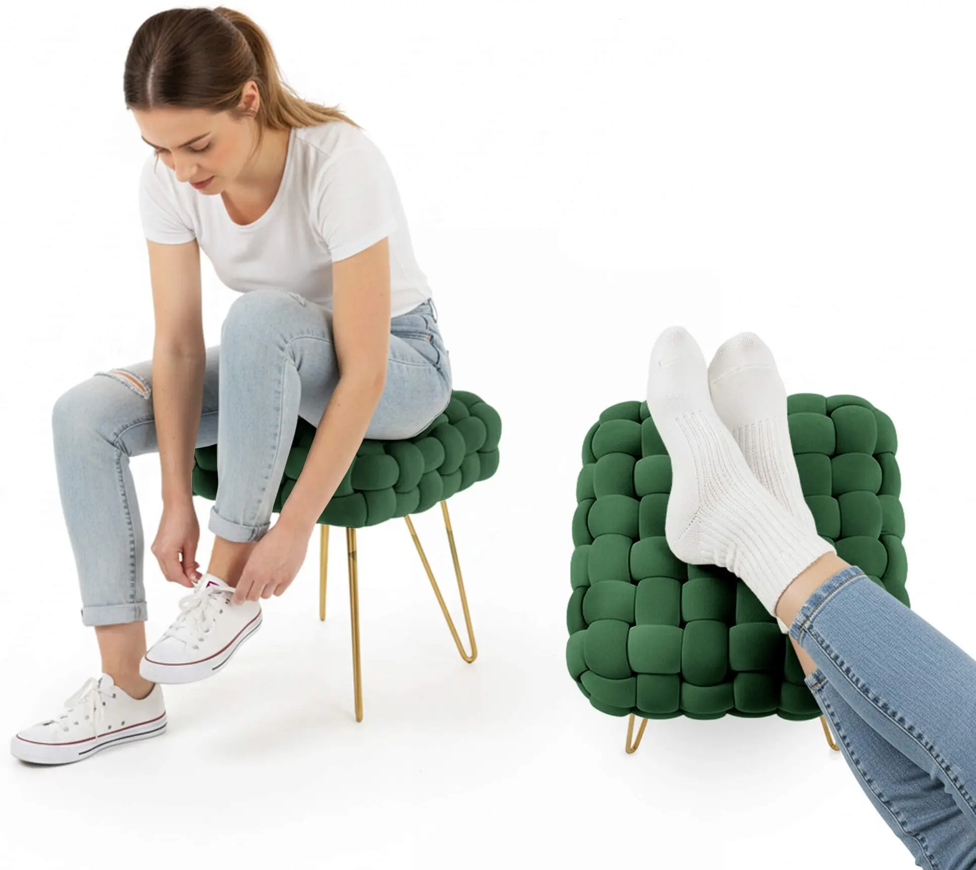 Bancheta Akord Dotty 38cm (Bottle Green)