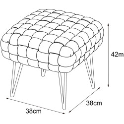 Bancheta Akord Dotty 38cm (Bottle Green) Thumb