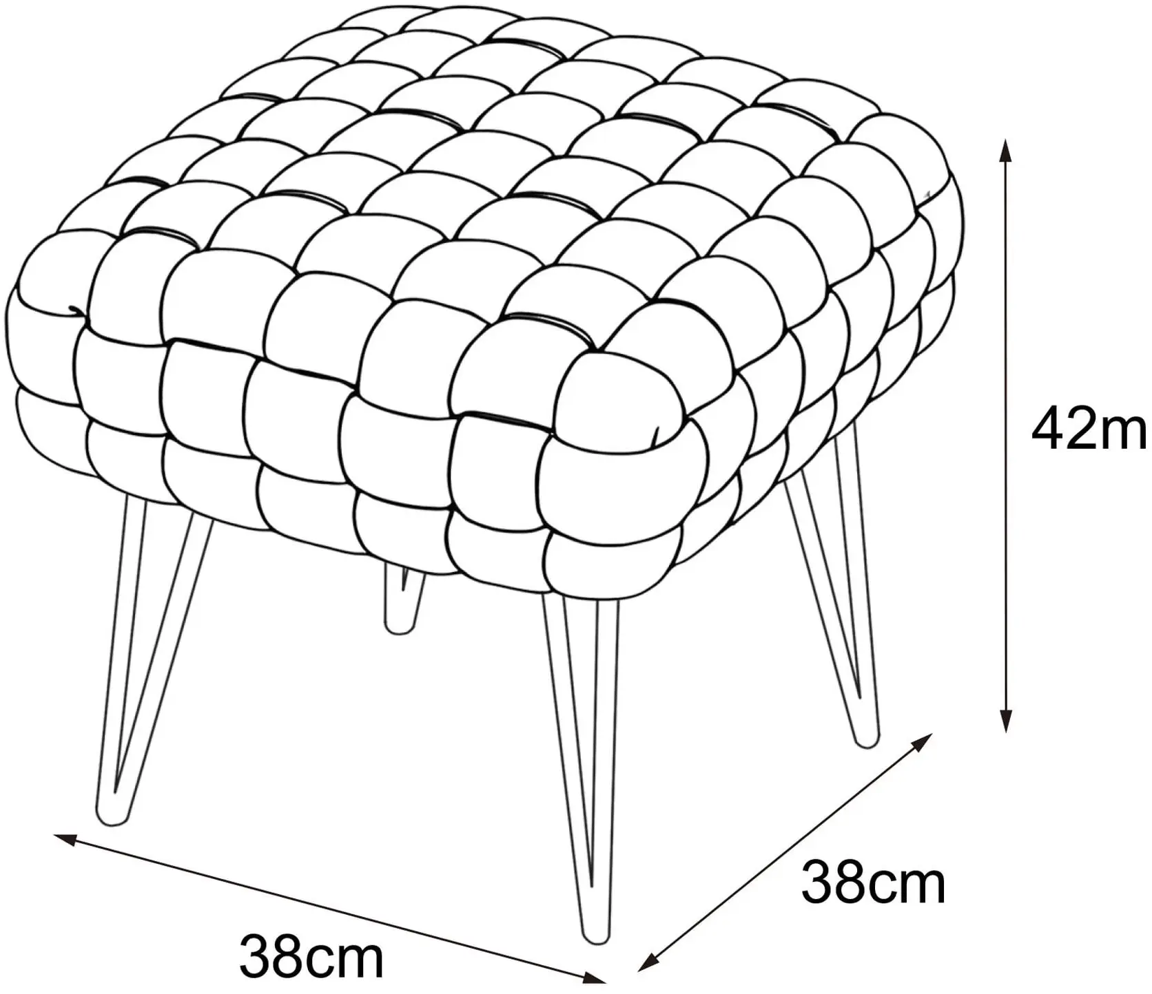 Bancheta Akord Dotty 38cm (Bottle Green)