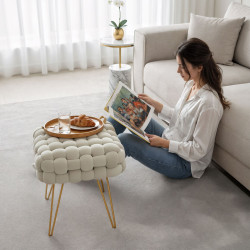 Банкетка Akord Dotty 38см (Cream) Thumb