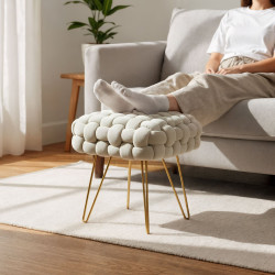 Банкетка Akord Dotty 38см (Cream) Thumb