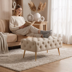 Bancheta Akord Madrid 80cm (Beige) Thumb