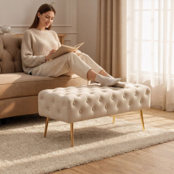 Bancheta Akord Monaco 100cm (Beige) Thumb