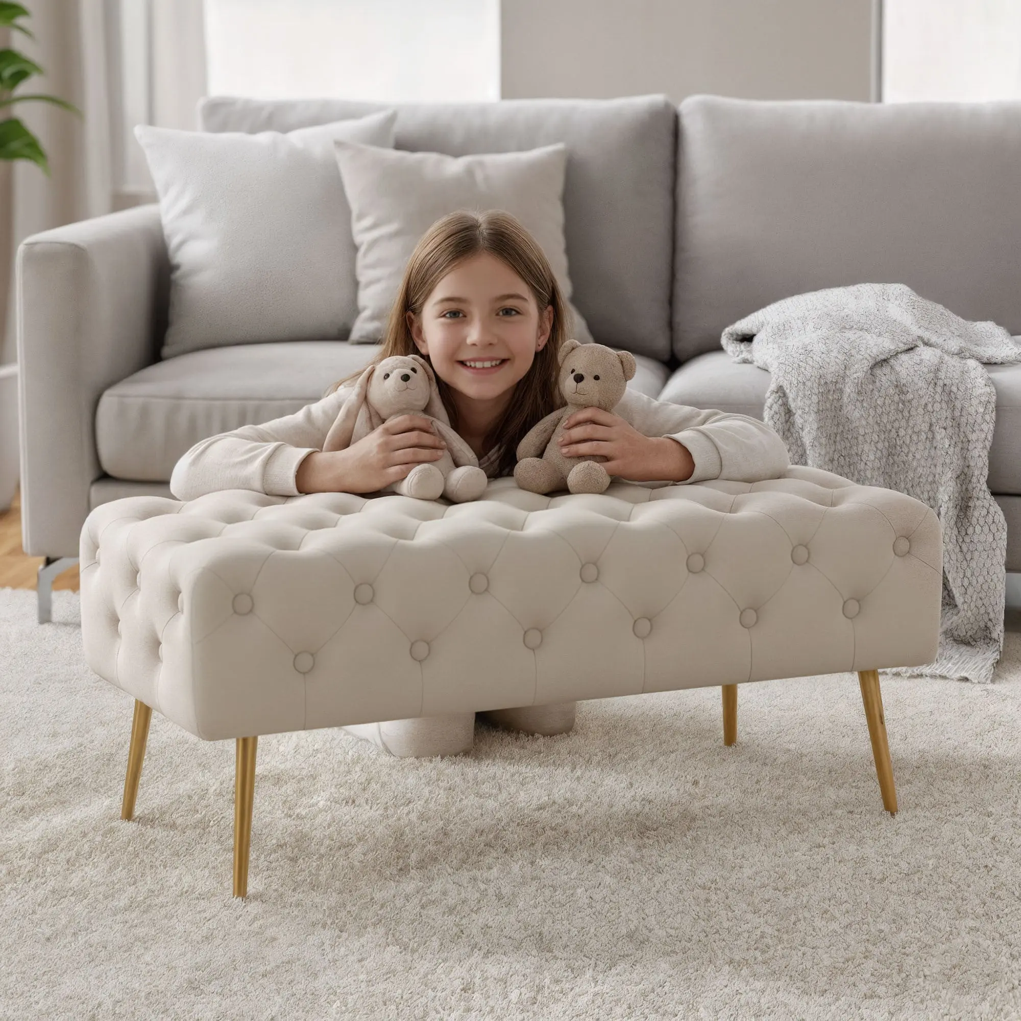 Bancheta Akord Monaco 100cm (Beige)