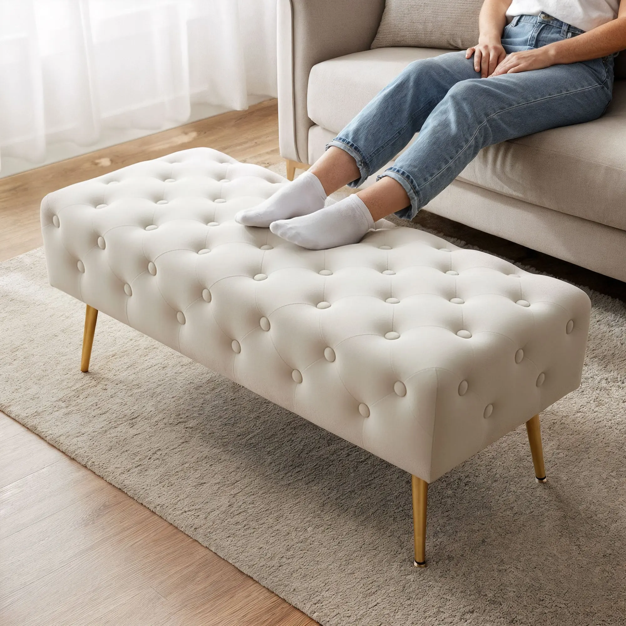 Bancheta Akord Monaco 100cm (Beige)