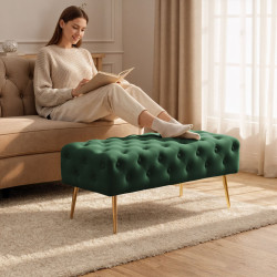 Bancheta Akord Monaco 100cm (Bottle Green) Thumb