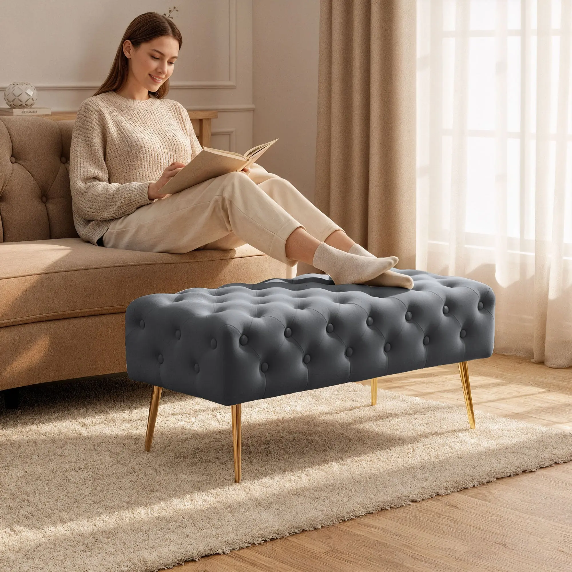 Bancheta Akord Monaco 100cm (Graphite)