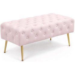 Bancheta Akord Monaco 100cm (Powder Pink) Thumb