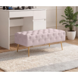 Bancheta Akord Monaco 100cm (Powder Pink)