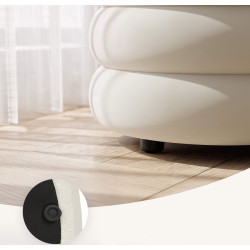 Bancheta Akord Puffo 100cm (Cream) Thumb