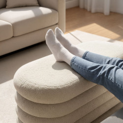 Bancheta Akord Puffo 100cm (Misty White) Thumb