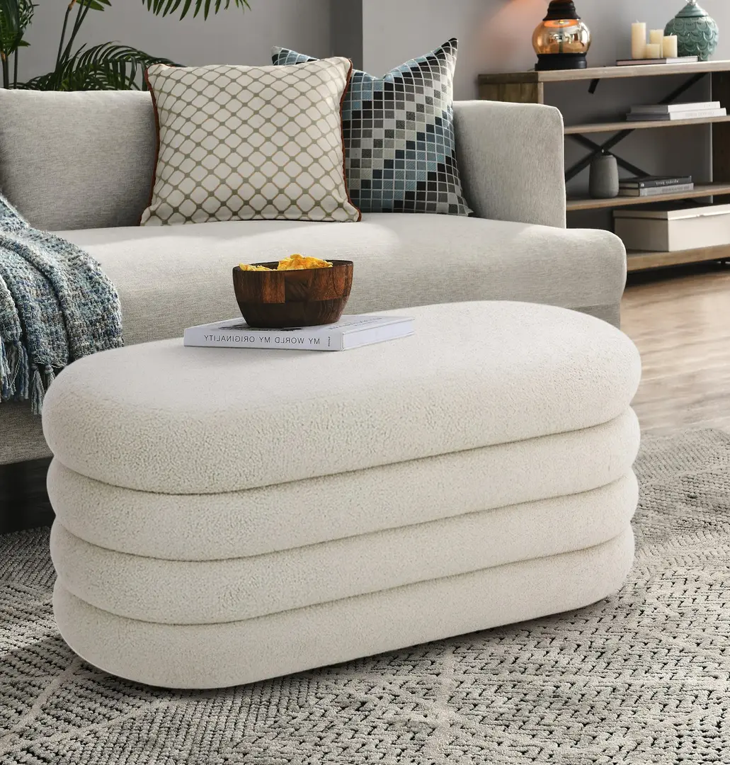 Bancheta Akord Puffo 100cm (Misty White)