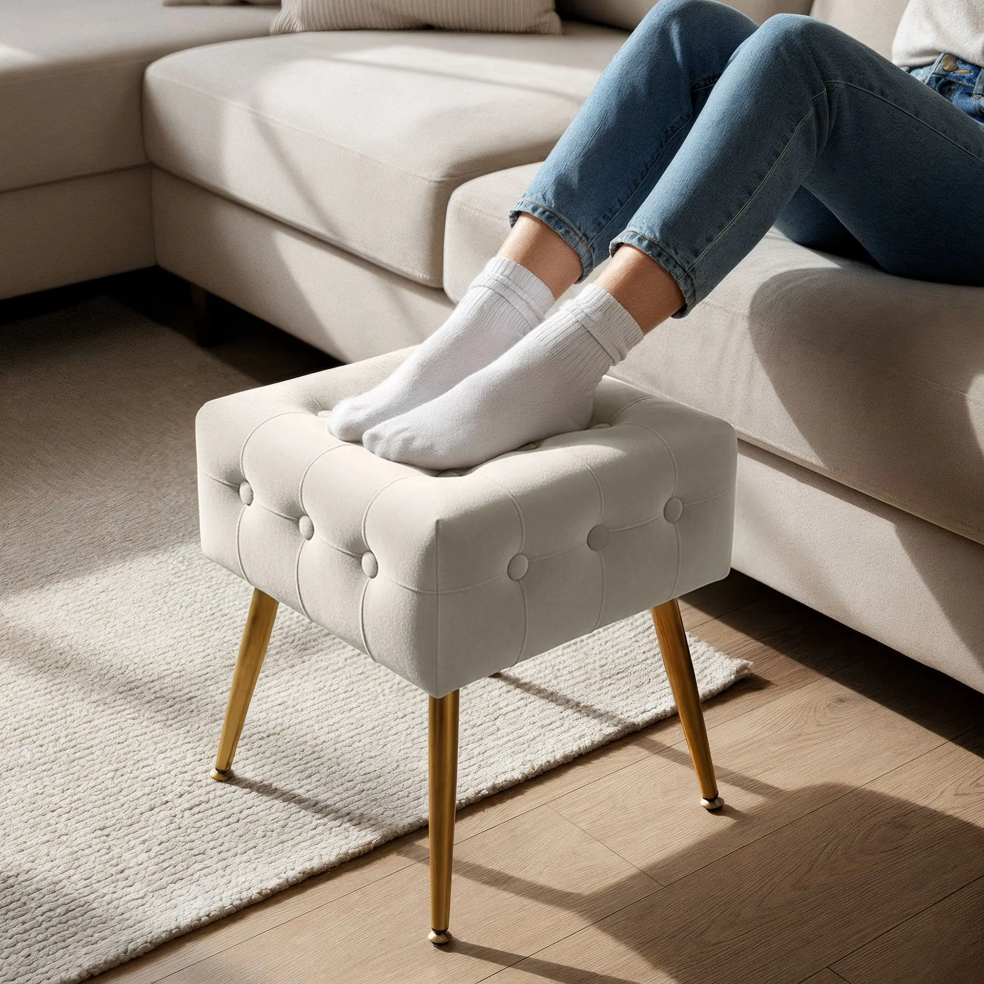 Банкетка Akord Quadra 40см (Beige)