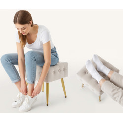 Банкетка Akord Quadra 40см (Beige) Thumb