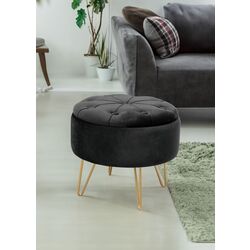 Puf Akord Caro (Gold/Black)