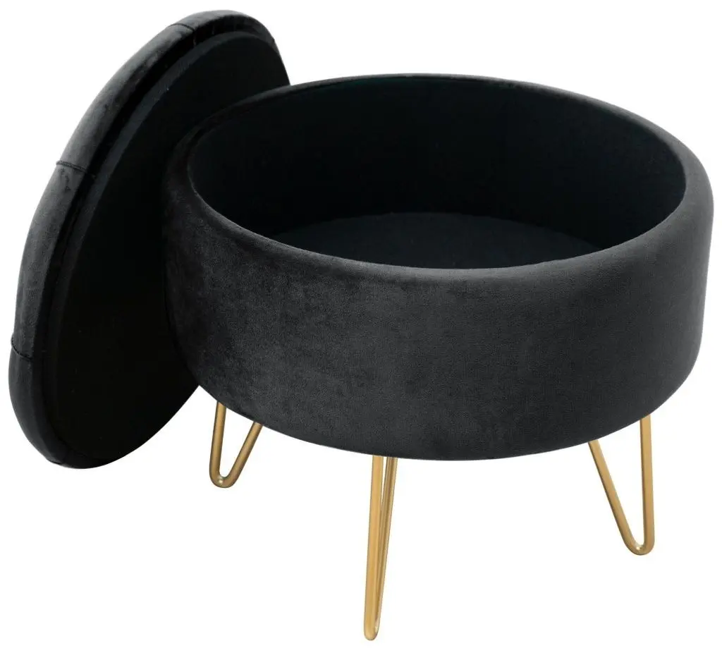 Puf Akord Caro (Gold/Black)