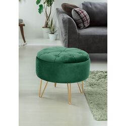 Puf Akord Caro (Gold/Green)