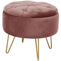 Puf Akord Caro (Gold/Pink) Thumb