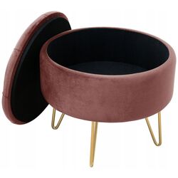 Puf Akord Caro (Gold/Pink) Thumb