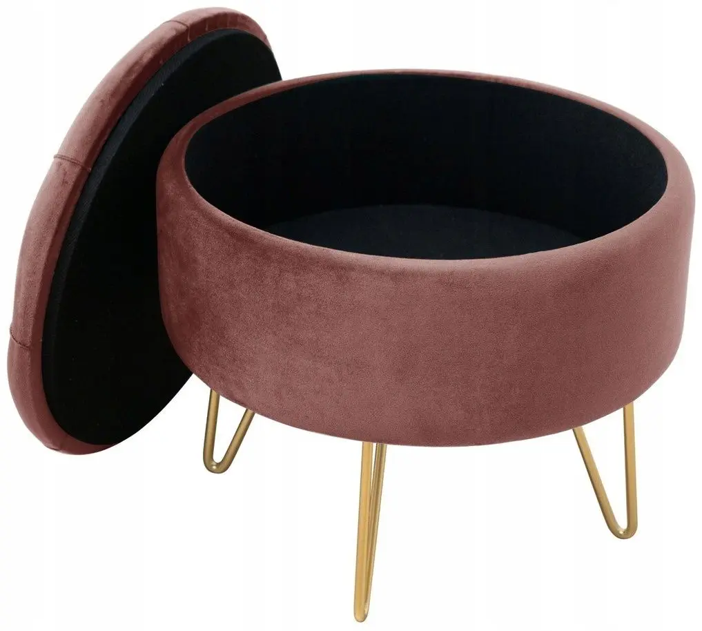 Puf Akord Caro (Gold/Pink)