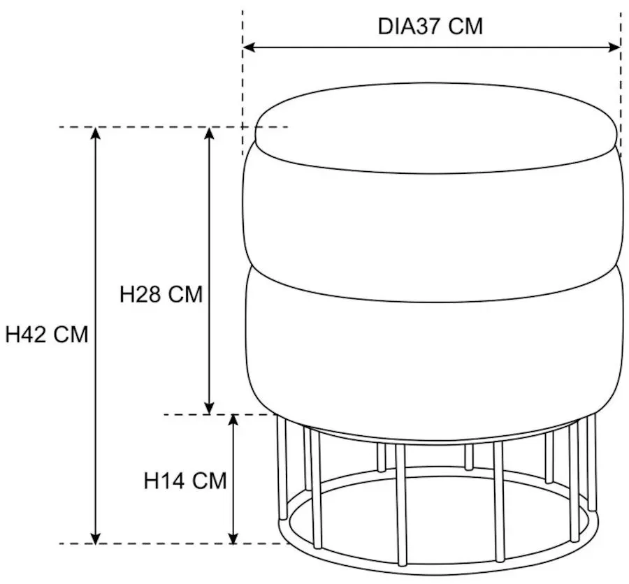 Puf Akord Elza (Beige)