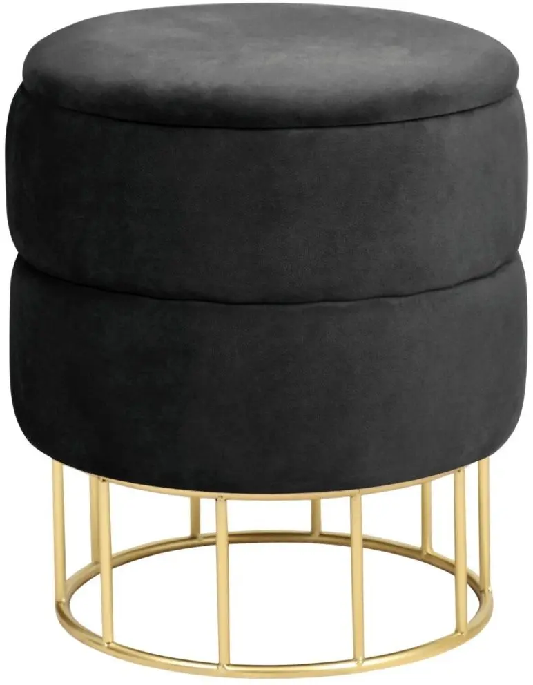 Puf Akord Elza (Gold/Black)