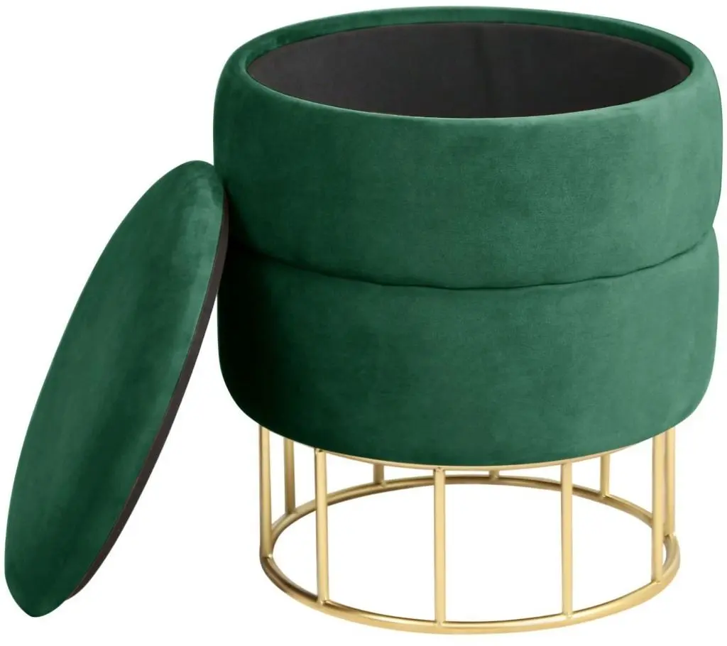 Puf Akord Elza (Gold/Green)