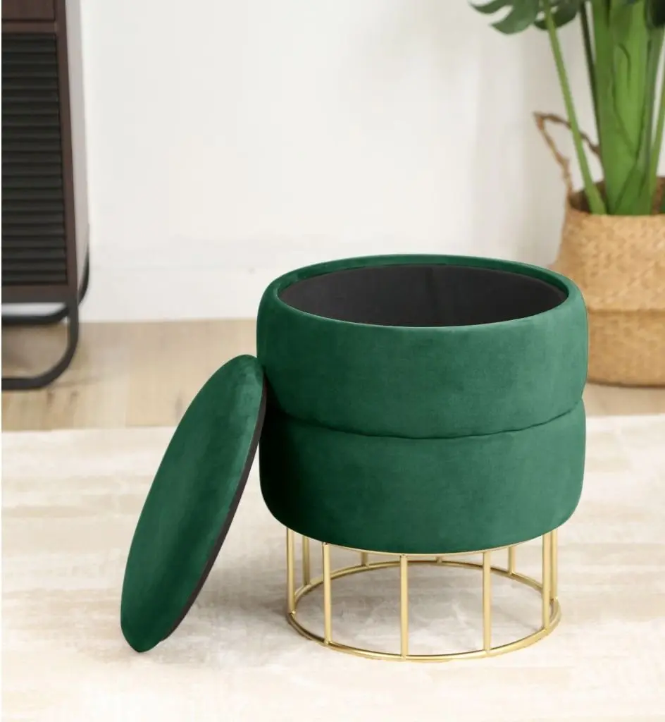 Puf Akord Elza (Gold/Green)