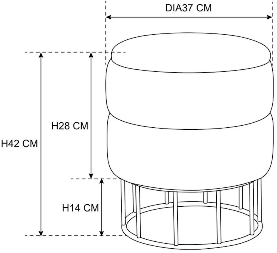 Puf Akord Elza (Pink)