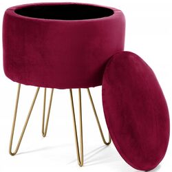 Puf Akord Lili (Burgundy) Thumb