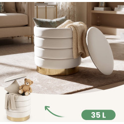 Пуф Akord Luna 40см (Cream) Thumb