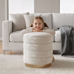 Пуф Akord Luna 40см (Cream) Thumb
