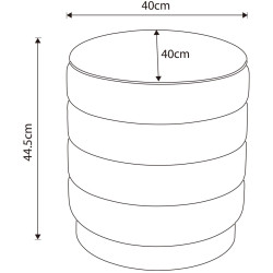 Пуф Akord Luna 40см (Cream) Thumb