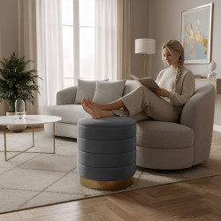 Puf Akord Luna 40cm (Graphite) Thumb