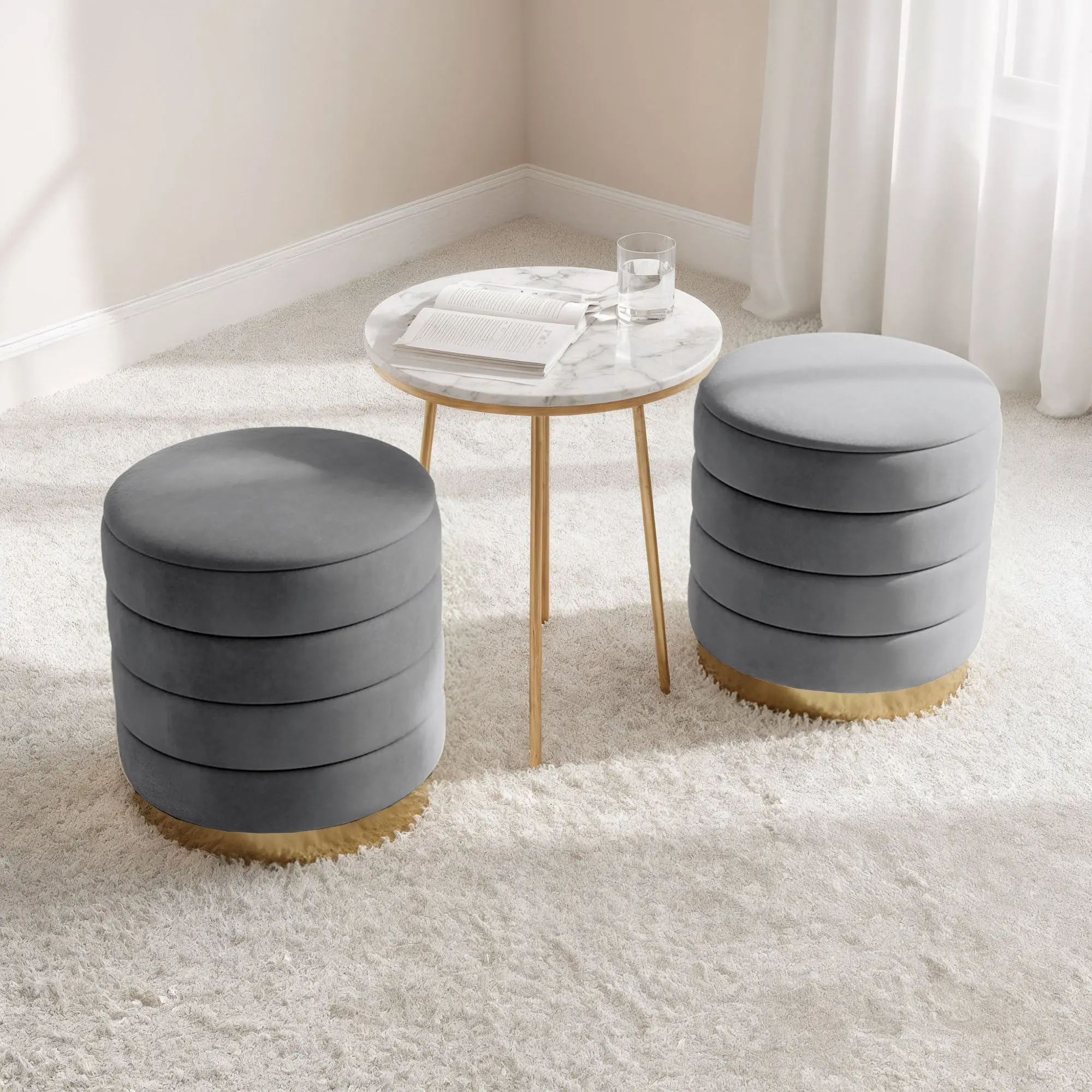 Puf Akord Luna 40cm (Graphite)