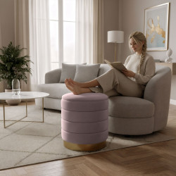 Puf Akord Luna 40cm (Muted Pink) Thumb