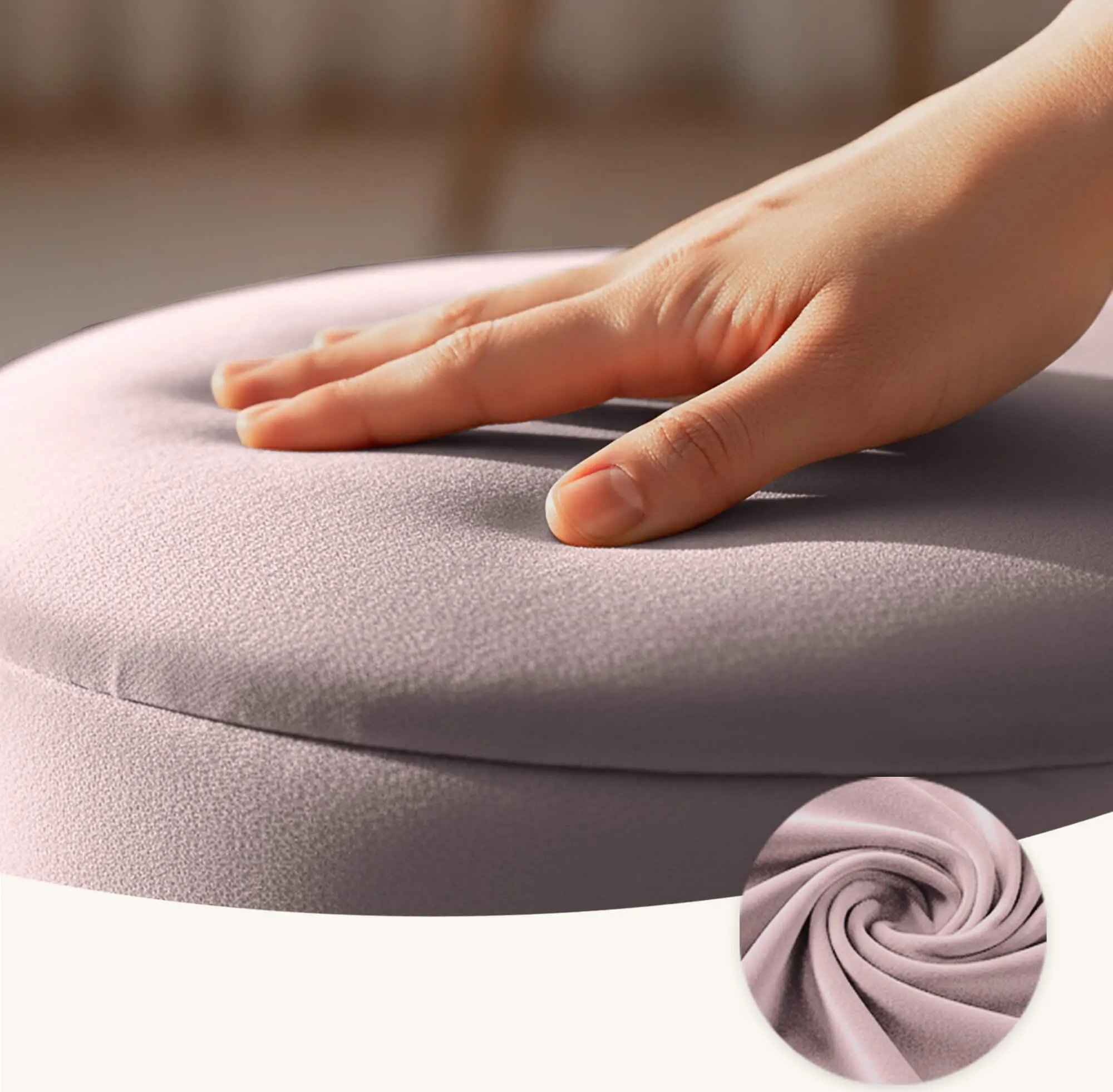 Puf Akord Luna 40cm (Muted Pink)