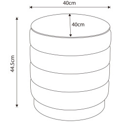 Puf Akord Luna 40cm (Muted Pink) Thumb