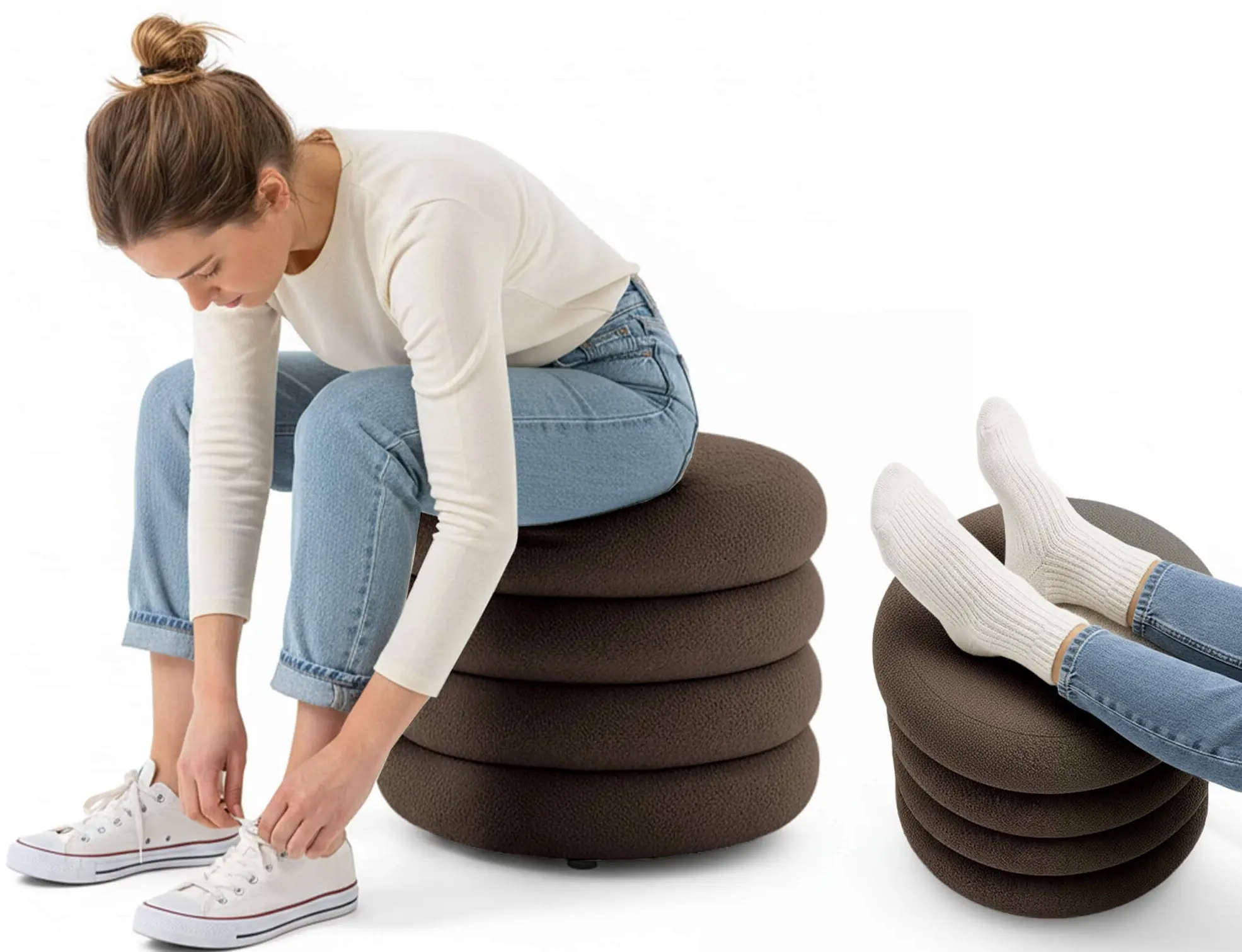 Puf Akord Mollis 55cm (Brown)