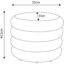 Puf Akord Mollis 55cm (Brown) Thumb