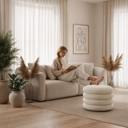 Puf Akord Mollis 55cm (Misty White) Thumb