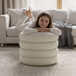 Puf Akord Mollis 55cm (Misty White) Thumb